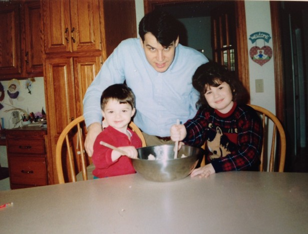 Kristina Stockburger with her brother and Dad